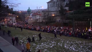 Czechs rally EN MASSE against mandatory COVID vaccination