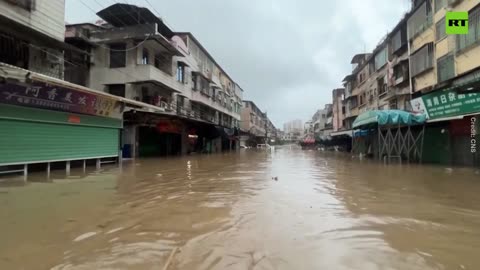 Rescue efforts underway in China's Fujian Province following typhoon