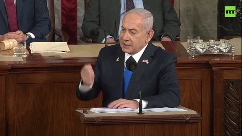 ‘Useful idiots’: Netanyahu blasts protesters during Congress speech