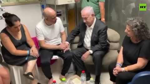 Netanyahu meets with rescued Israeli hostages in Sheba hospital