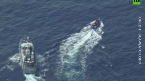 Alleged attack by Libyan coastguard ship on migrant boat in Mediterranean