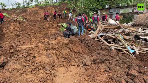 Search and rescue efforts continue in Indonesian town following deadly earthquake