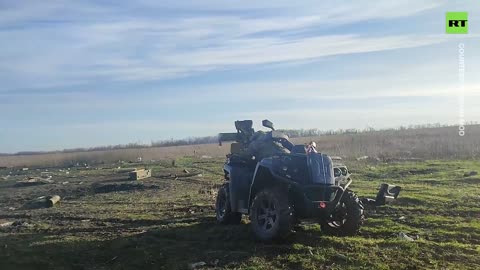 Russian missile-armed quad bikes target Ukrainian forces