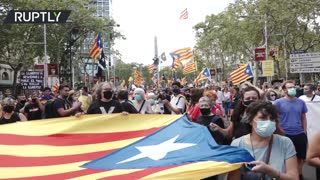 ‘We want independence now!’ | Activists clash with police on Catalonia Day in Barcelona