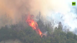 HUGE wildfire continues to devastate Argentina’s Bariloche