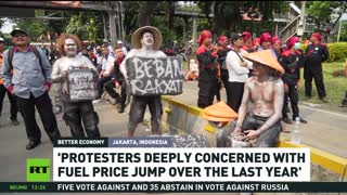 Indonesians rally for economic change as recession looms