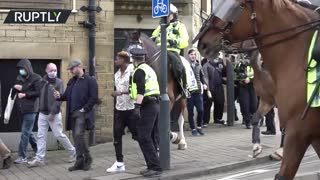 Scuffles & arrests | Bradford anti-lockdown rally gets messy