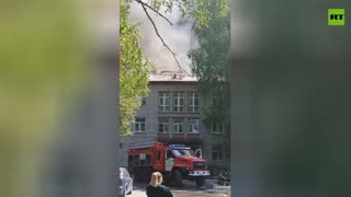 Huge blaze engulfs Novosibirsk hospital