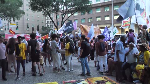 Demonstrators rally against police brutality in Brazil after death of 13yo boy