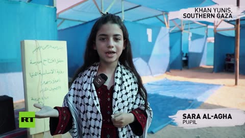 Volunteers launch a school amid war in Gaza
