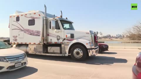 People's Convoy rolls into DC with horns blaring