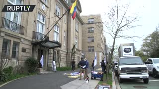 Activists stage rally for Assange's release outside Ecuador embassy in DC