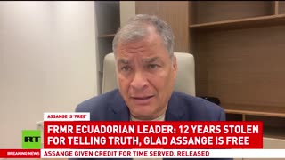 ‘12 years of life stolen from Assange for telling the truth’ – frmr Ecuadorian president