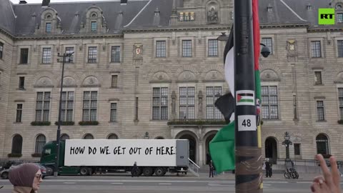 Protest held in Rotterdam over Hamas tunnel reconstruction