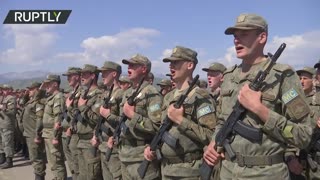 Victory Parade Rehearsal | Russian peacekeepers prep in Stepanakert
