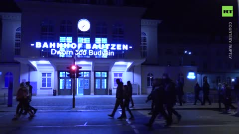 Bautzen Skies Turn Purple as Hundreds Denounce COVID Measures