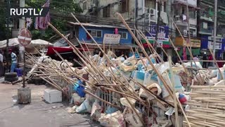 Barricades on roads of Yangon as crackdown death toll rises