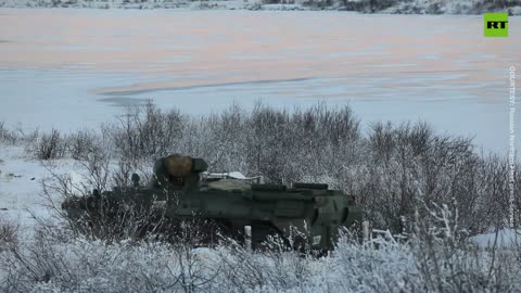 Russian Northern Fleet marines hold live-fire exercise