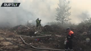 Rescuers continue to battle wildfires in Russia's Karelia and Yakutia regions