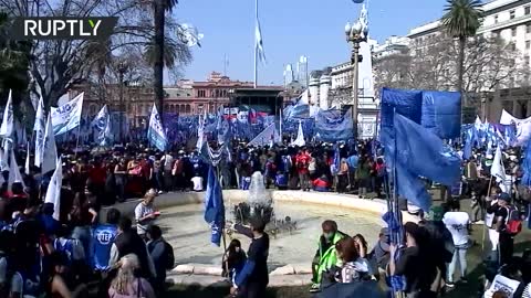 March against unemployment and poverty in Argentina