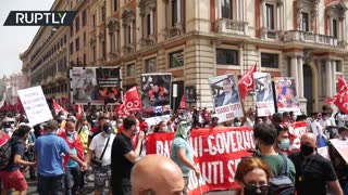 Thousands gather for Rome rally decrying killing of trade union member