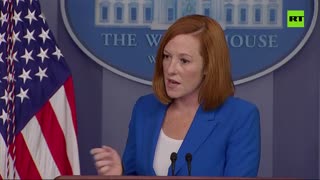 White House Spokesperson Jen Psaki disturbed by an 'aggressive bug' during her press briefing