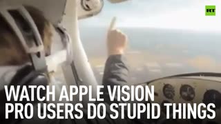 Watch Apple Vision Pro users do stupid things