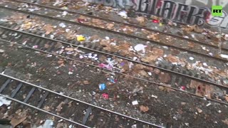LA Train Tracks Turned Into Garbage Dump
