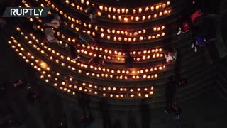 500 candles lit in memory of COVID victims in Brazil’s Sao Paulo