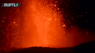 Nature’s fireworks | Etna spurts lava into the sky once again