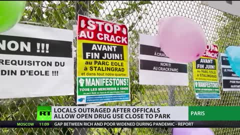 2yo assaulted by addict in Paris park after officials allow open drug use