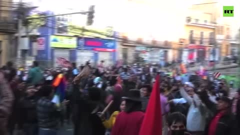 Protesters throw firecrackers at police during rally called by opposition