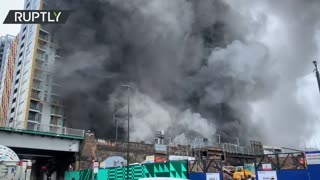 Explosion rocks London’s Elephant and Castle Tube station as nearby buildings catch blaze