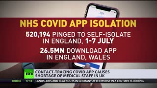 'Pingdemic' | NHS contact-tracing COVID app prompts shortage of medical staff