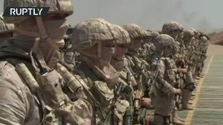 Russian-Uzbek tactical training in Termez, southern Uzbekistan
