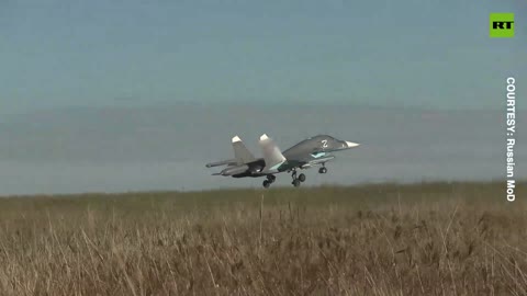 Combat work of Su-34 fighter-bomber crews