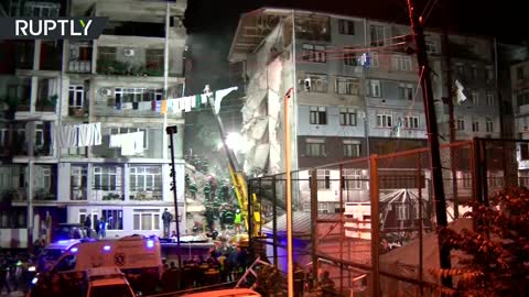 At least 8 dead as five-story residential building collapses in Georgia's second-largest city