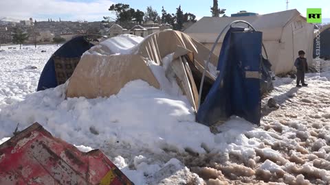 Severe Snowstorm Leaves Thousands of Syrians Homeless