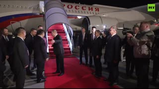 Putin arrives in Habrin, China