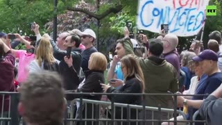 Crowds outside NYC court react to Trump’s guilty verdict