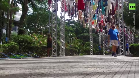 365 Hanging Mannequins Honor Covid Victims