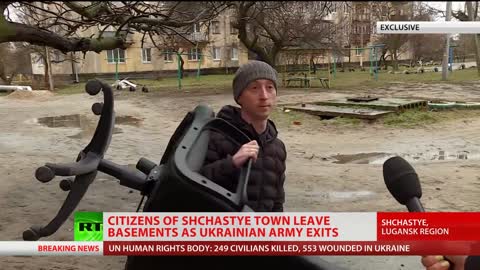 Locals in LPR’s Shchastye speak to RT as Ukrainian Army leaves