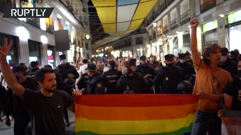 Thousands of Spaniards protest homophobic violence despite the alleged victim withdrawing testimony