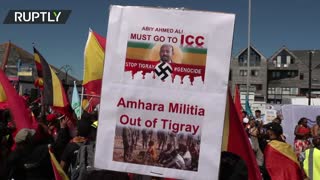 Protesters in Falmouth, UK decry Tigray ‘genocide’