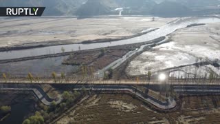 Nothing but DEVASTATION! Drone buzzes rice fields in China’s Shanxi Province