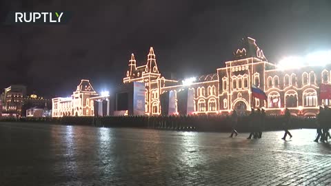 Overnight rehearsal | Getting ready for Victory Parade in Moscow