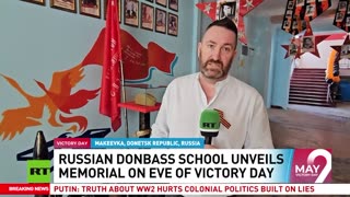 Donetsk schoolchildren commemorate Victory day