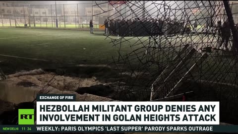 Israel blames Hezbollah for Golan Heights strike, militant group denies accusations