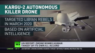 1st robot-on-human attack? | Drone reportedly bombs human target of its own AI accord