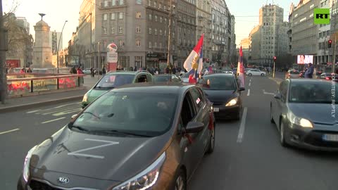 Serbs rally in support of Russian military operation in Ukraine